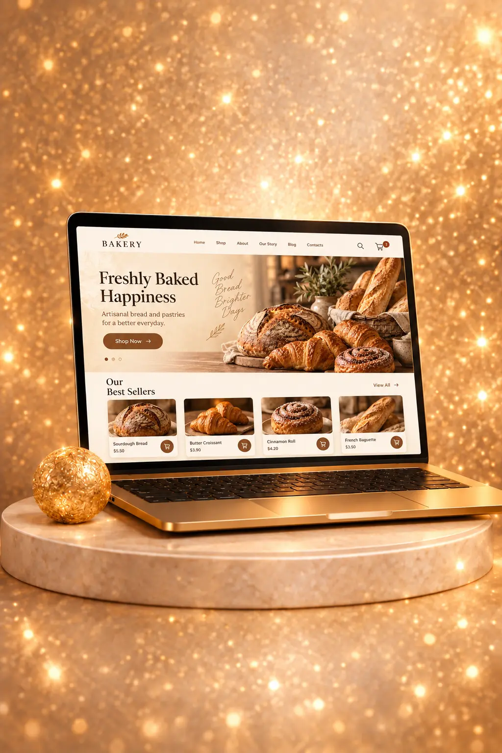 Готовый сайт Bakery для пекарни и кондитера